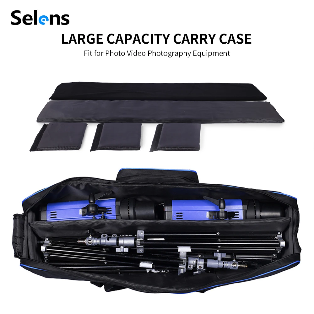 Selens 2026 Photography Equipment Padd Zipper Bag Extra Large For Light Stands Umbrellas Tripod Waterproof Fotografia Camera Bag thumbnail 3