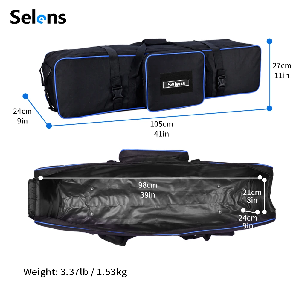 Selens 2026 Photography Equipment Padd Zipper Bag Extra Large For Light Stands Umbrellas Tripod Waterproof Fotografia Camera Bag thumbnail 4