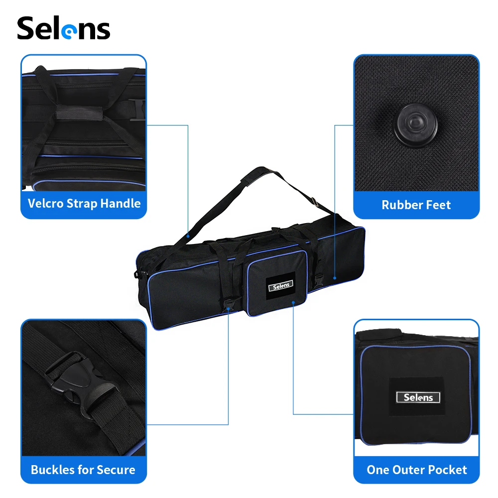 Selens 2026 Photography Equipment Padd Zipper Bag Extra Large For Light Stands Umbrellas Tripod Waterproof Fotografia Camera Bag thumbnail 2