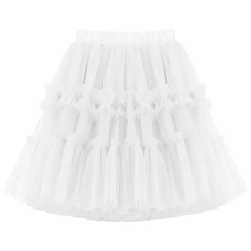 Girls Tutu 2023 Summer New Kids Mid-length Fashion Korean Birthday Party Dance Ball Gown Princess Skirt Parent-child Gauze Skirt thumbnail 2
