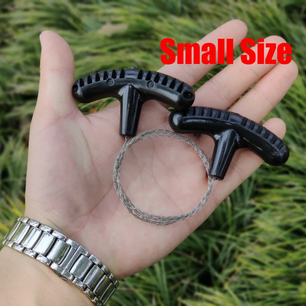 Manual Hand Steel Rope Chain Saw Folding Wire Saw Outdoor Emergency Survival Gear Travel Tool Camping Hiking Survival Kits thumbnail 3