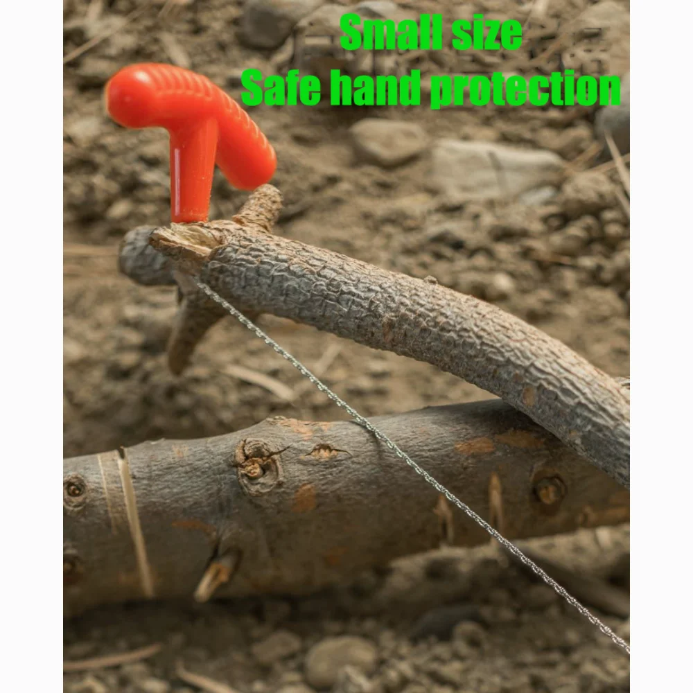 Manual Hand Steel Rope Chain Saw Folding Wire Saw Outdoor Emergency Survival Gear Travel Tool Camping Hiking Survival Kits thumbnail 4