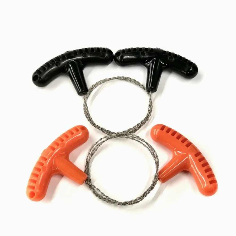 Manual Hand Steel Rope Chain Saw Folding Wire Saw Outdoor Emergency Survival Gear Travel Tool Camping Hiking Survival Kits thumbnail 6