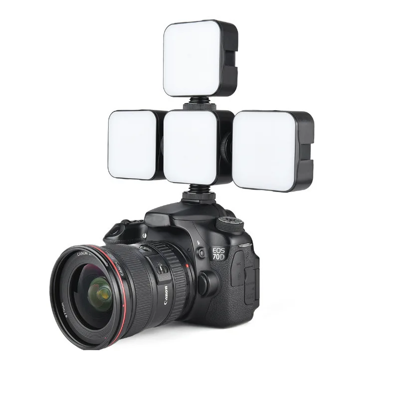 6500K Led Video Light Camera Fill Lights Rechargeable Fill Lamp Portable Photography Lighting for Dji Sony Dslr Canon Cameras thumbnail 3