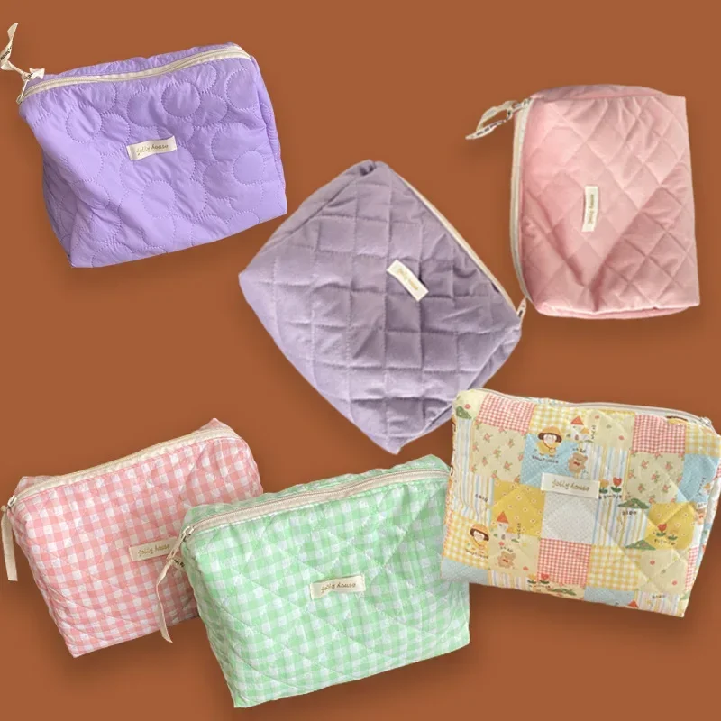 Large Capacity Women's Cosmetic Bags Cases Casual Ladies Small Storage Bag with Zipper Female Travel Clutch Bag Small Handbags thumbnail 2