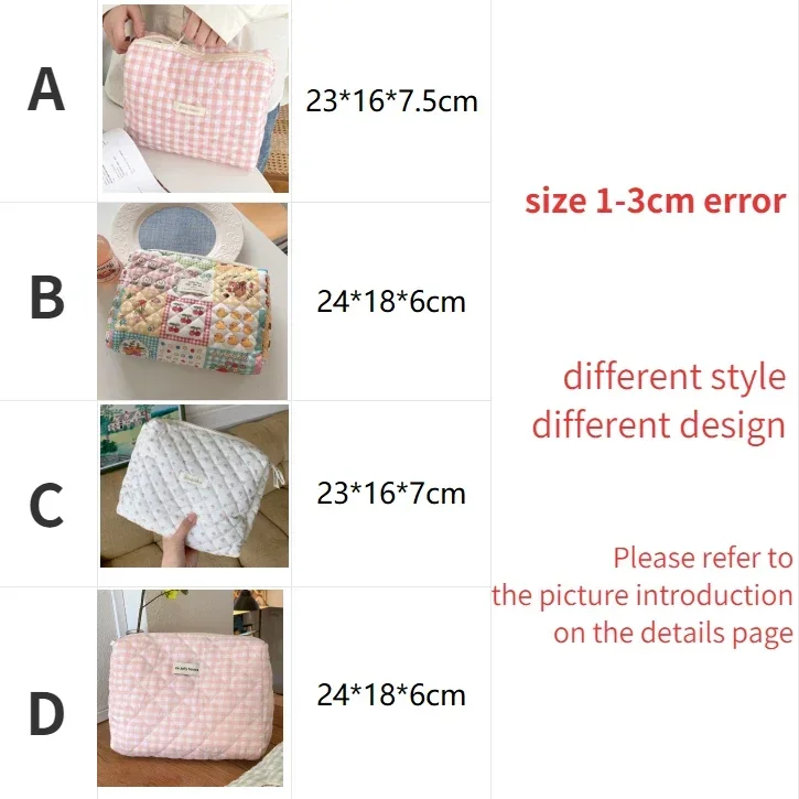Large Capacity Women's Cosmetic Bags Cases Casual Ladies Small Storage Bag with Zipper Female Travel Clutch Bag Small Handbags thumbnail 5
