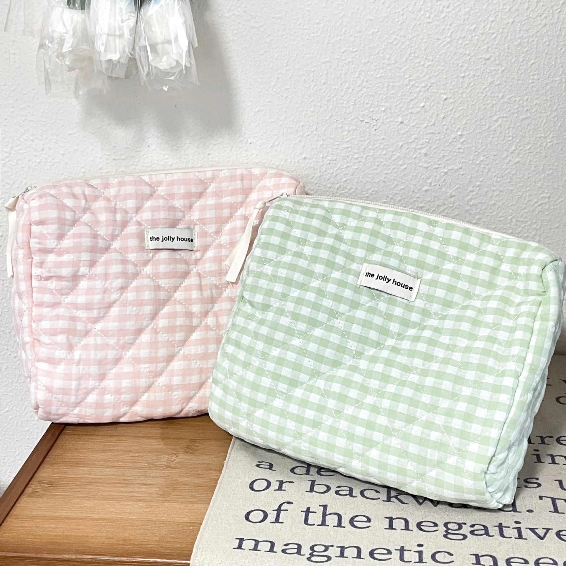 Large Capacity Women's Cosmetic Bags Cases Casual Ladies Small Storage Bag with Zipper Female Travel Clutch Bag Small Handbags thumbnail 6