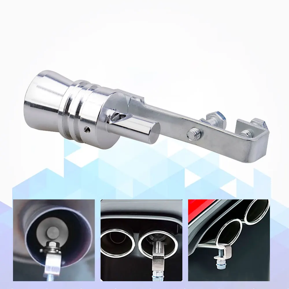 Universal Turbo Sound Simulator Whistle Car Exhaust Pipe Whistle Vehicle Sound Muffler S/M/L/Xl thumbnail 3