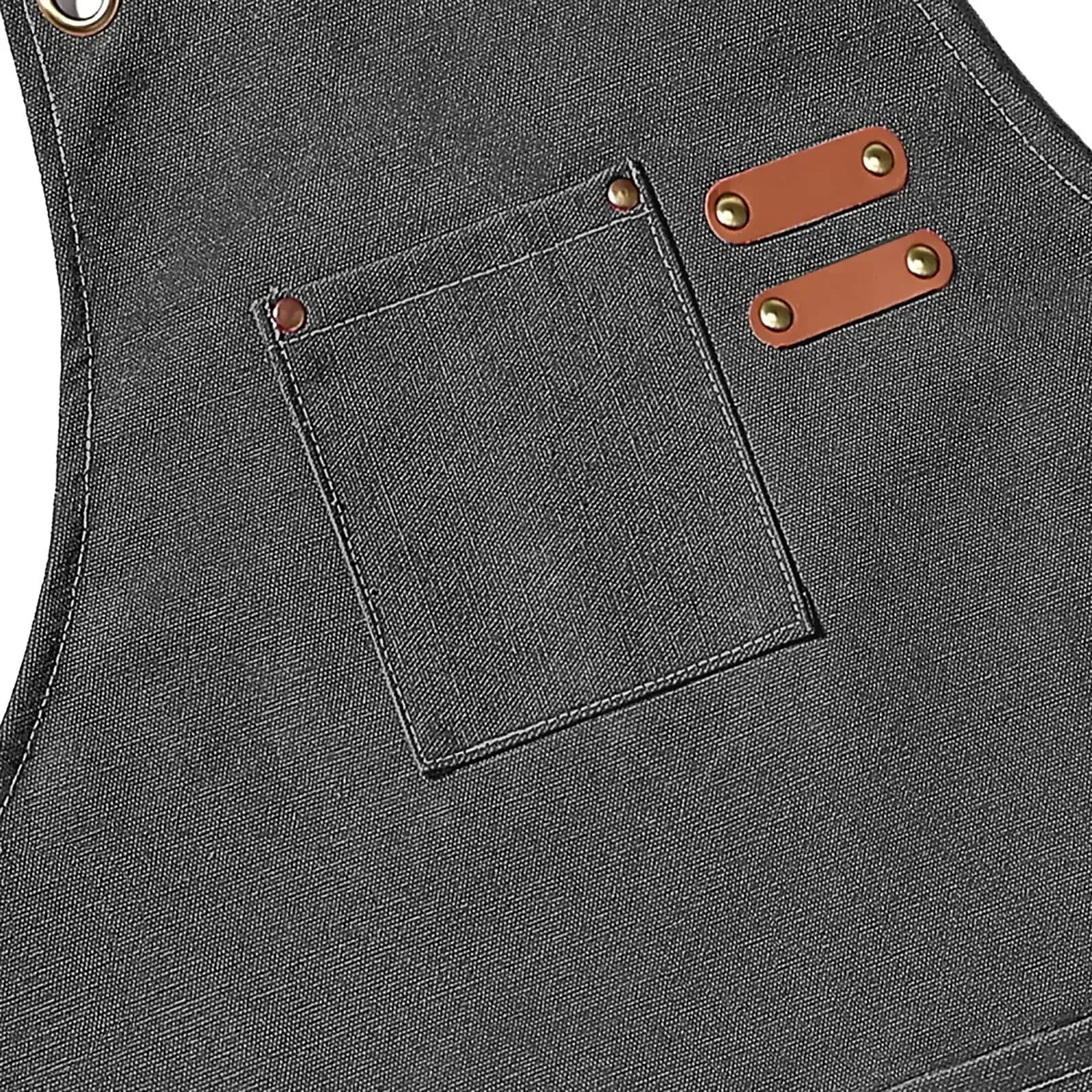 New Fashion Canvas Kitchen Aprons For Woman Men Chef Work Apron For Grill Restaurant Bar Shop Cafes Beauty Nails Studios Uniform thumbnail 4
