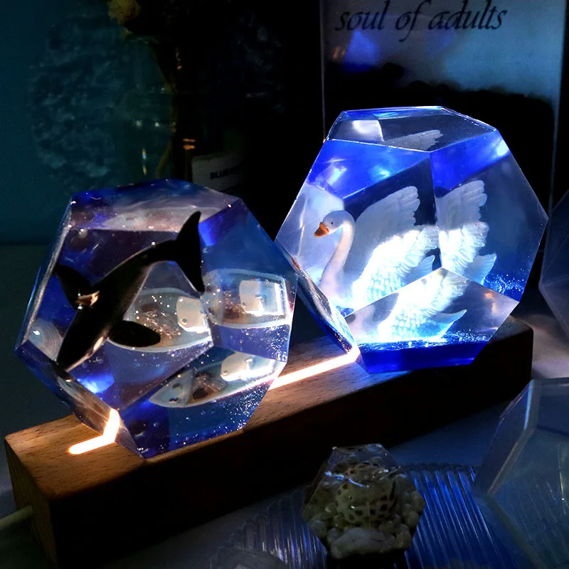 3D Cube UV Resin Molds DIY Jewellery Pendant Tabletop Ornament Crafts Crystal Silicone Molds for Epoxy Resin Jewelry Making Tool thumbnail 6