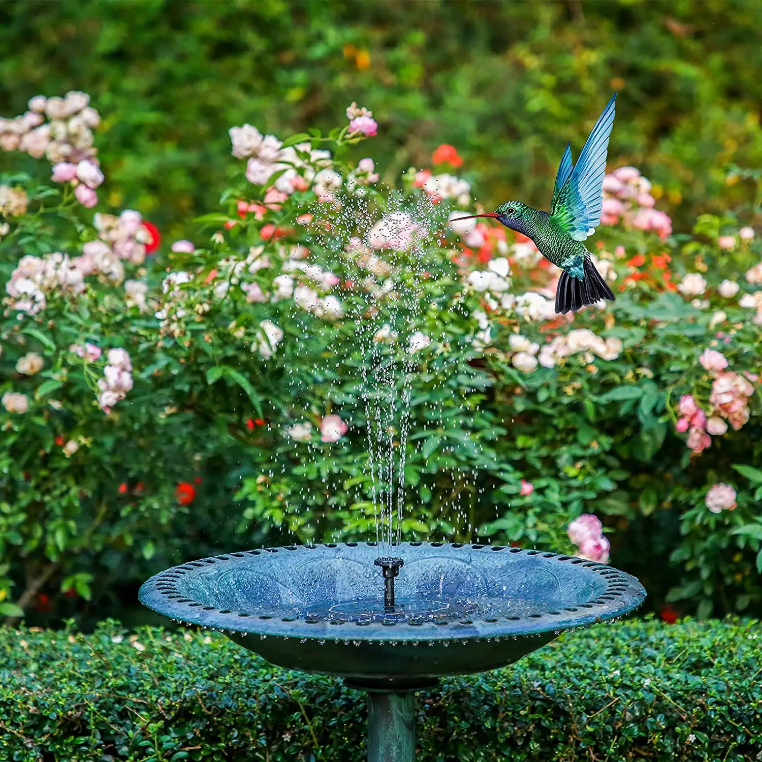 Solar Water Fountain Pool Pond Waterfall Fountain Garden Decoration Outdoor Bird Bath Solar Powered Floating Water Pump thumbnail 3