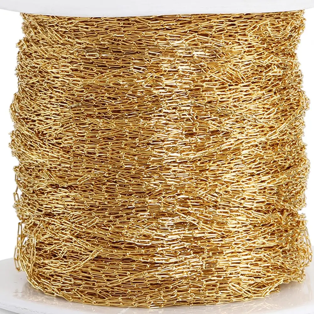 No Fade 10Meters 2Meters Stainless Steel Chain Super Fine Thin Beading Chains for Bracelet Necklace Jewelry Making DIY Wholesale thumbnail 5