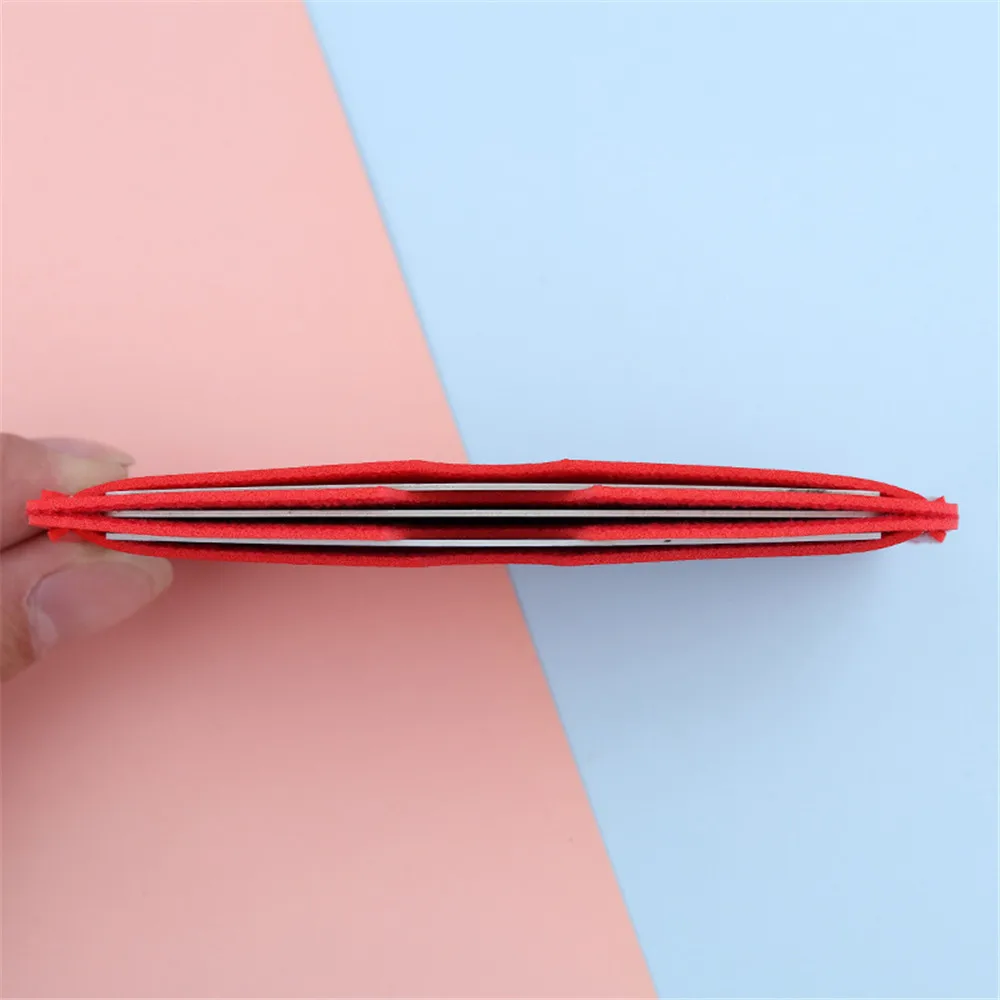 6 Color Mini PU Leather ID Card Holder Coin Purse Women Men Business Card Cover Bank Credit Card Box 3 Card Slot Slim Card Case thumbnail 5
