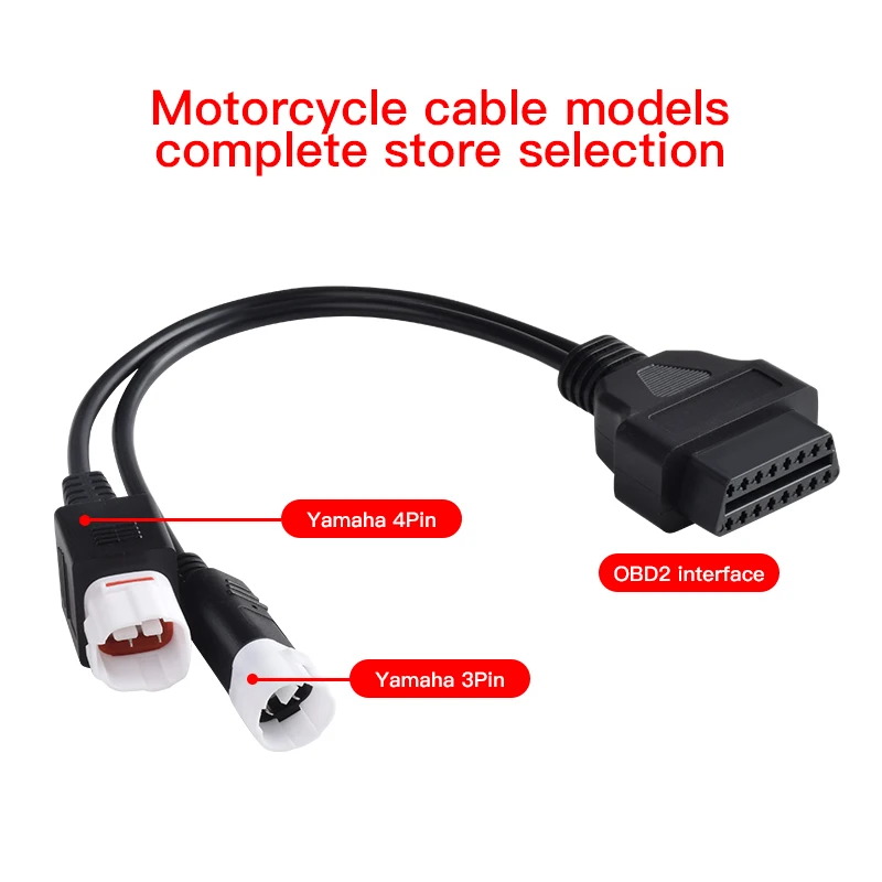 For Yamaha 3/4 /6 Pin To OBD2 Connector Motorbike OBDII Diagnostic Cable OBD Fault Code Reader Adaptor Extension Cable thumbnail 2