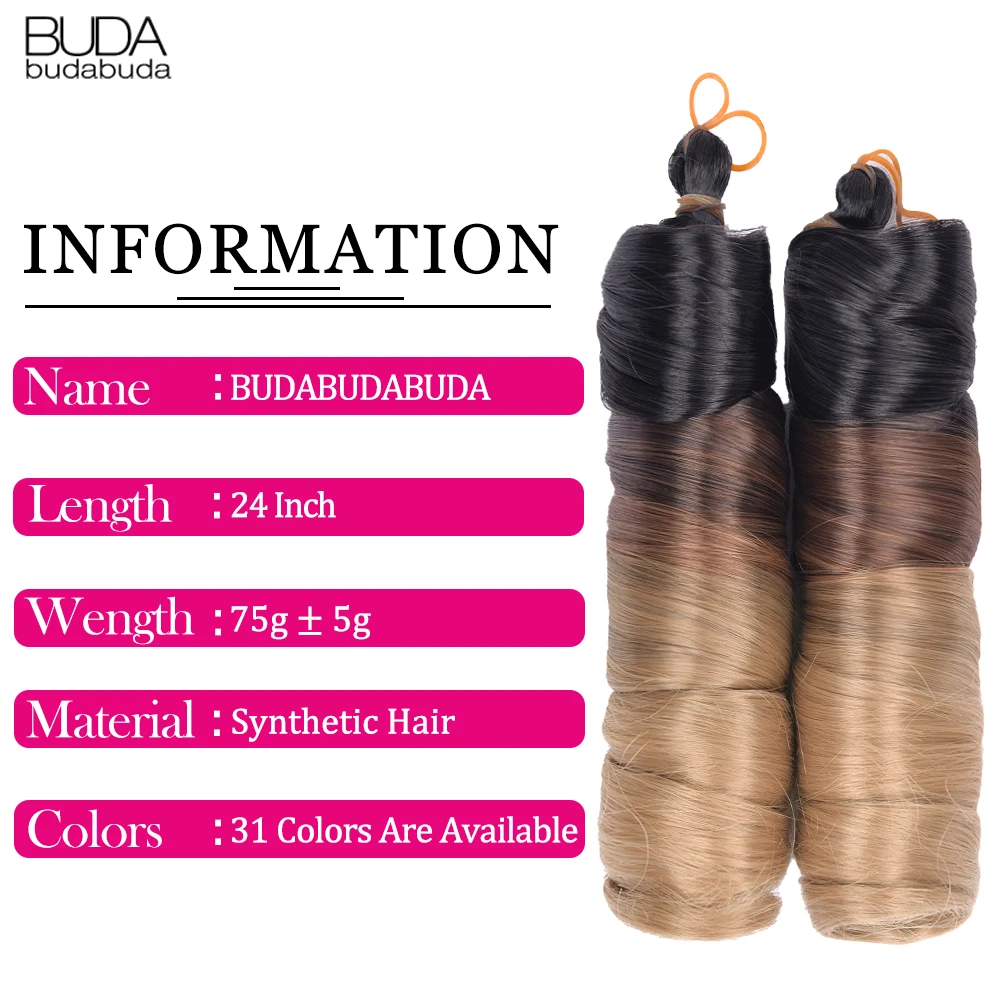 French Curls Braiding Hair 24Inch Synthetic Spiral Curls Braids Hair Extensions For Women Pre Stretched Loose Wave Braiding Hair thumbnail 5