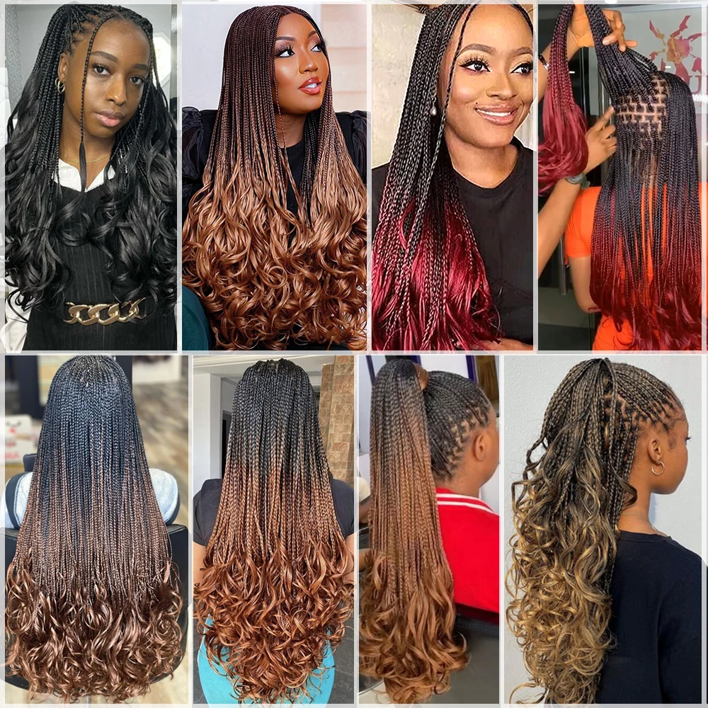 French Curls Braiding Hair 24Inch Synthetic Spiral Curls Braids Hair Extensions For Women Pre Stretched Loose Wave Braiding Hair thumbnail 6