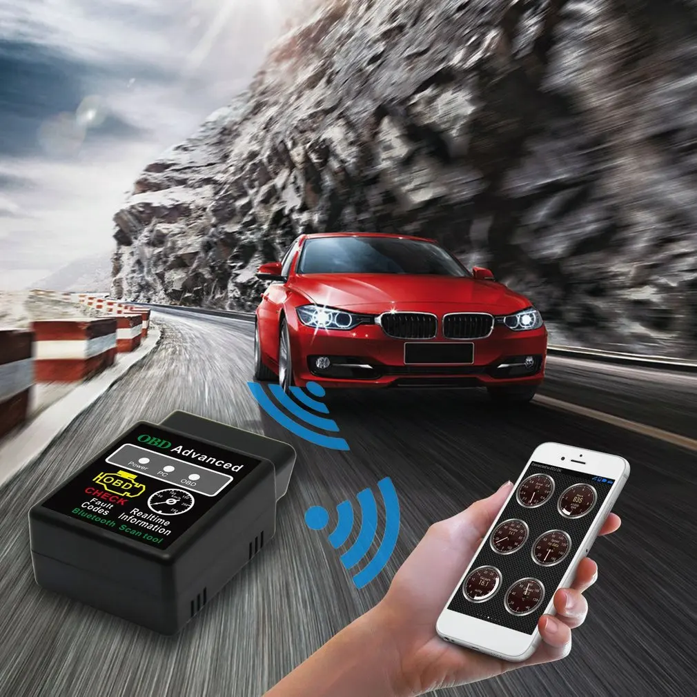 OBD V2.1 V1.5 ELM327 OBD2 Auto Scanner OBDII Car Tester Bluetooth 5.1 Car Diagnostic Tool for Android Windows Symbian for Iphone thumbnail 3