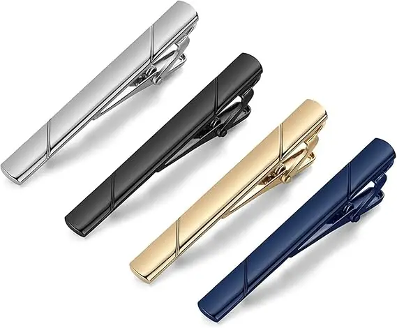 New High Quality Tie Clips Metal Copper Necktie Pin For Men Formal Wedding Ceremony Gold Male Women Ties Suit Accessories thumbnail 3