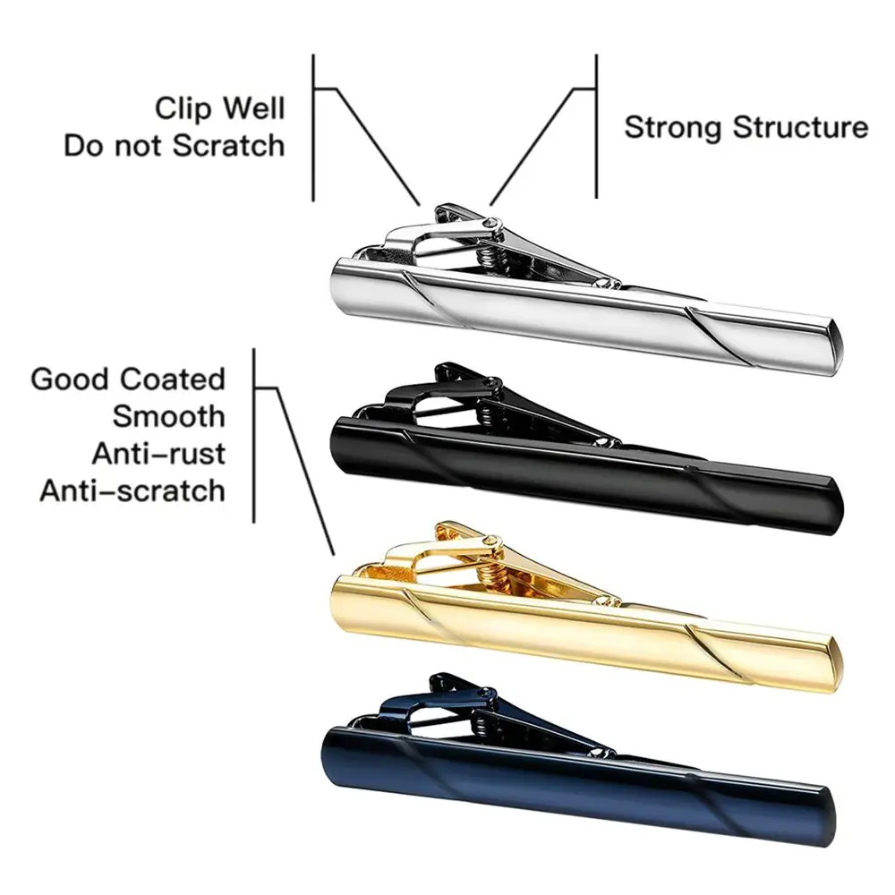 New High Quality Tie Clips Metal Copper Necktie Pin For Men Formal Wedding Ceremony Gold Male Women Ties Suit Accessories thumbnail 4