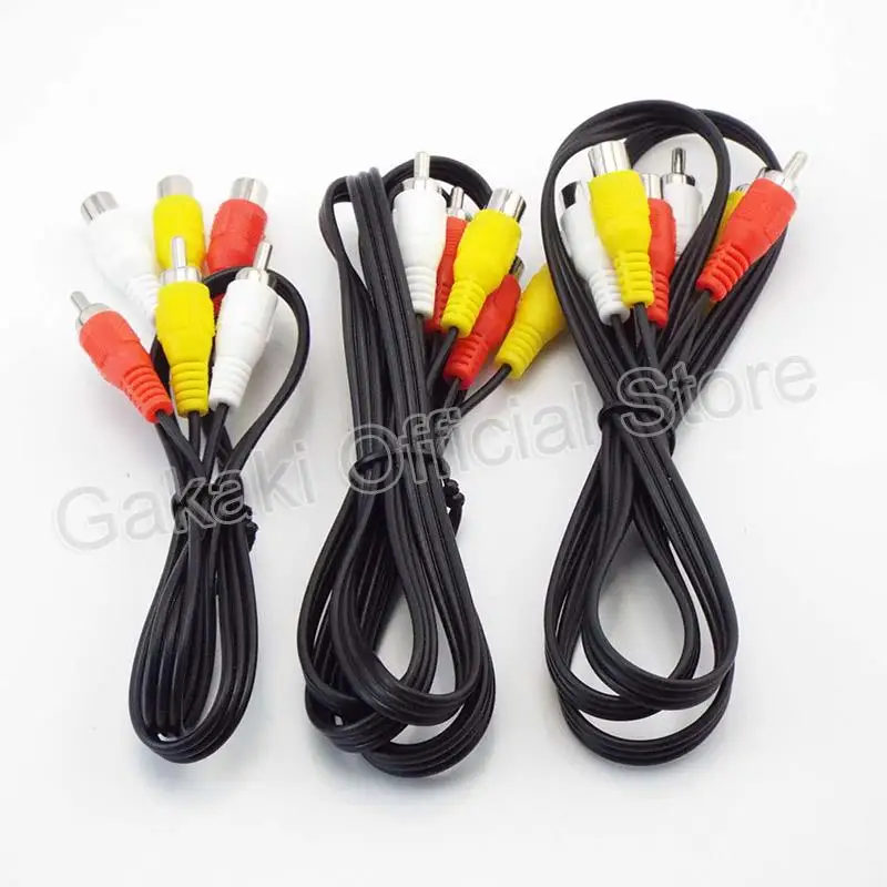 1M/1.5M/3Meter 3 RCA Male to 3 RCA Male female connector Composite Audio Video AV extension Cable Plug Cables thumbnail 3