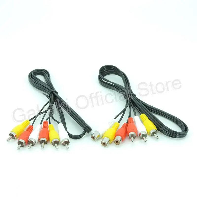 1M/1.5M/3Meter 3 RCA Male to 3 RCA Male female connector Composite Audio Video AV extension Cable Plug Cables thumbnail 4