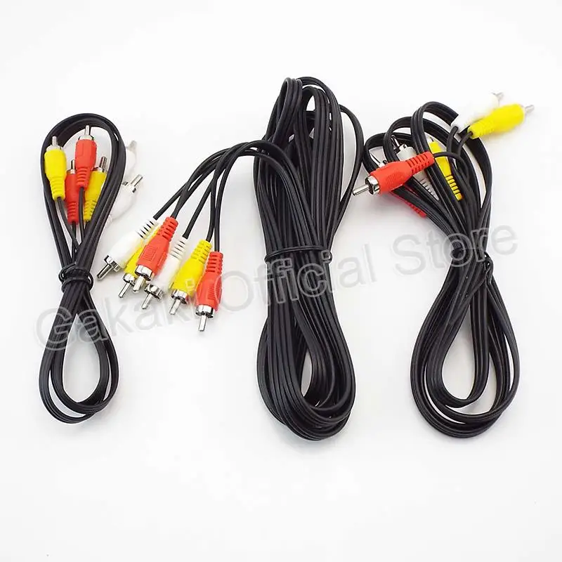 1M/1.5M/3Meter 3 RCA Male to 3 RCA Male female connector Composite Audio Video AV extension Cable Plug Cables thumbnail 2