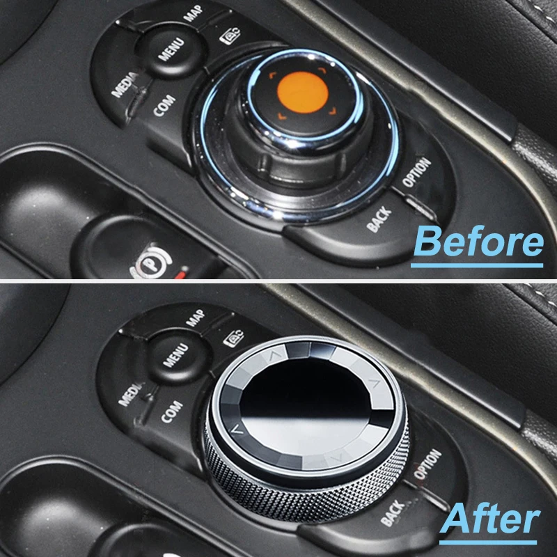 5/7 Buttons Ceramic Car Multimedia Buttons Knob For BMW Mini Cooper F54 F55 F56 F57 F60 Countryman Multimedia Button Knob Cover thumbnail 2
