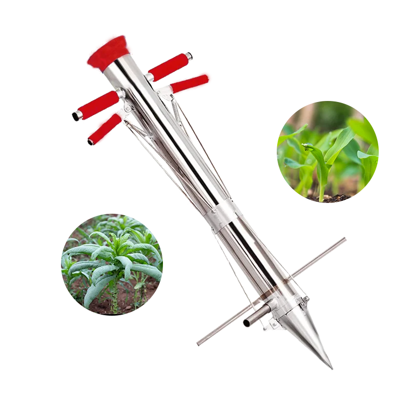 Mini Vegetable Tomato Potato Transplanter Rapid Seeder Stainless Steel Hand Planter Seedling Transplanting Device Seeder thumbnail 4
