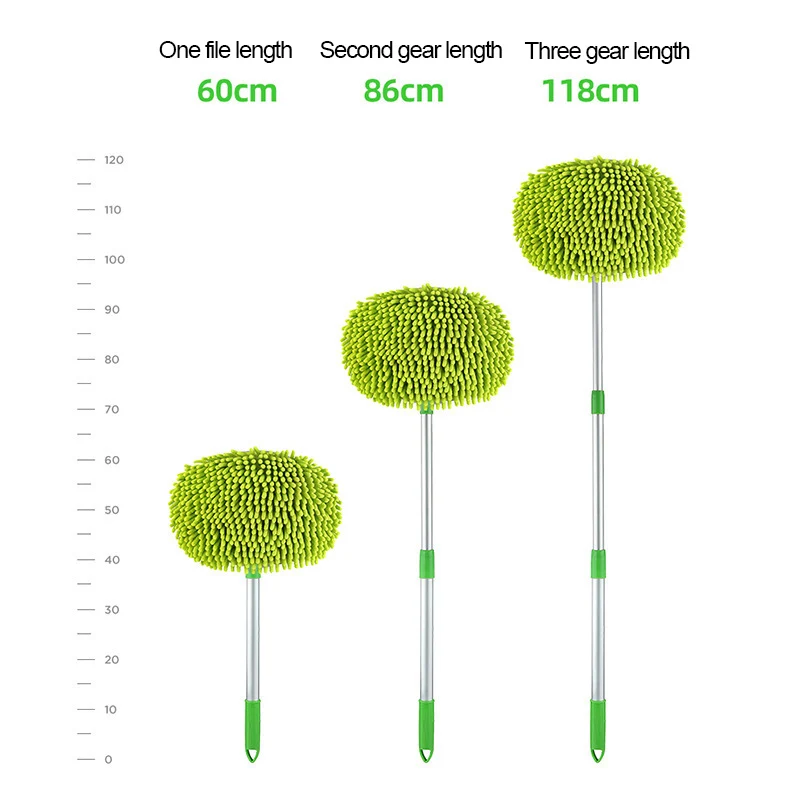 Car Cleaning Brush Detailing Adjustable Super absorbent Car Wash Brush Telescoping Long Handle Cleaning Mop Auto Accessories thumbnail 5