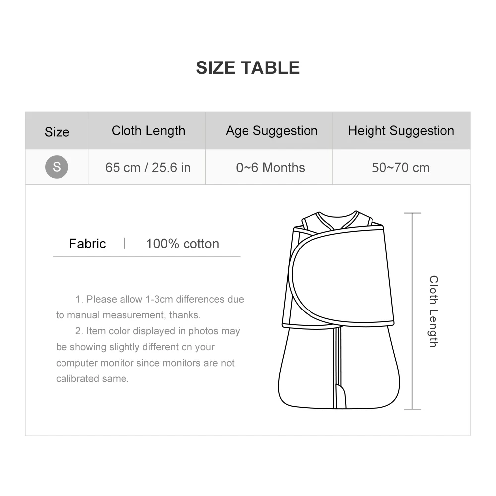 Sleeping Bag For Babies 0-6Months Newborn Baby Swaddle Removable Wrap Baby Sleep Sack Thin Sleeveless For Discharge Summer thumbnail 6