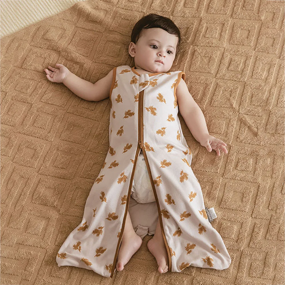 Sleeping Bag For Babies 0-6Months Newborn Baby Swaddle Removable Wrap Baby Sleep Sack Thin Sleeveless For Discharge Summer thumbnail 3