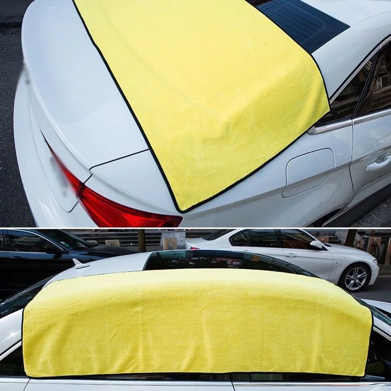 SEAMETAL Large Size Microfiber Towels Car Washing Towel 160x60cm Car Whole Body Cleaning Dry/Wet Dual Use Super Absorbent Rags thumbnail 5