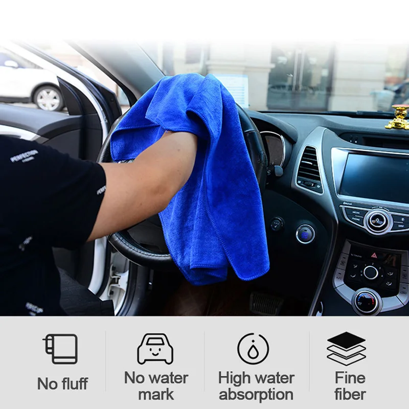 SEAMETAL Large Size Microfiber Towels Car Washing Towel 160x60cm Car Whole Body Cleaning Dry/Wet Dual Use Super Absorbent Rags thumbnail 2
