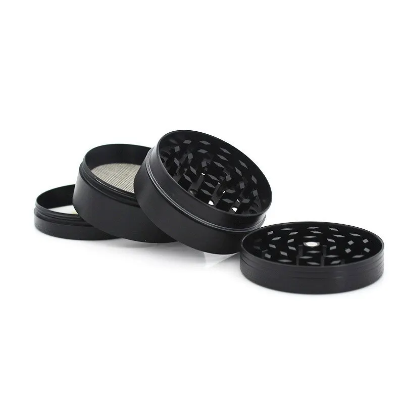 4 Layer Aluminum Herb Spice Grinder 40mm Metal Grinder with Scraper Portable Food Grinder Aluminum Alloy Smooth Grinding thumbnail 5