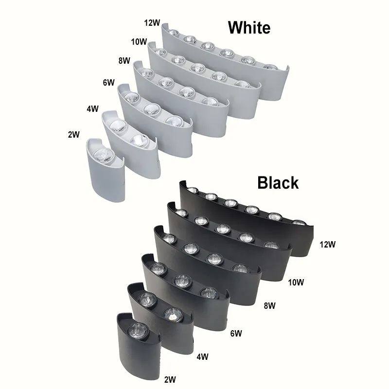 LED Wall Sconces Modern Indoor Outdoor Lamp, White Up Down Wall Mount Lights for Living Room Hallway Bedroom Decor thumbnail 5