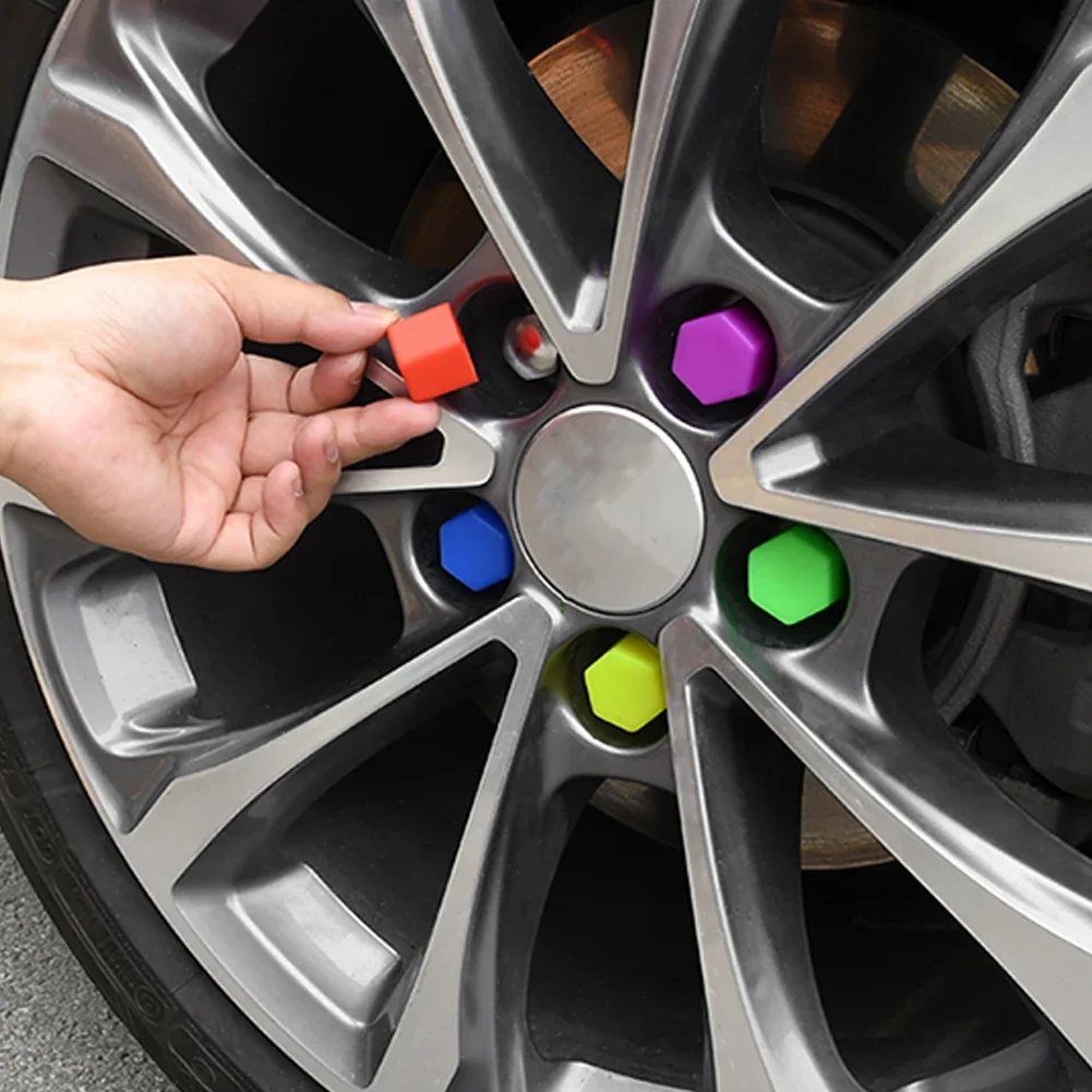 20Pcs 15/17/19/21mm Noctilucent Car Wheel Caps Bolts Anti Rust Covers Nuts Silicone Auto Wheel Hub Protectors Screw Cap thumbnail 5