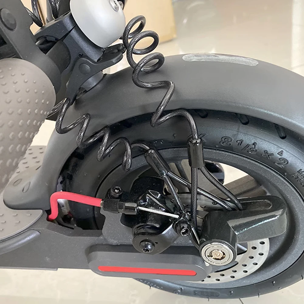 Anti-theft Lock Bicycle Motorcycle Mountain Bike Electric Scooter Disc Brake Lock Brake Disc Lock Reminder Rope thumbnail 5