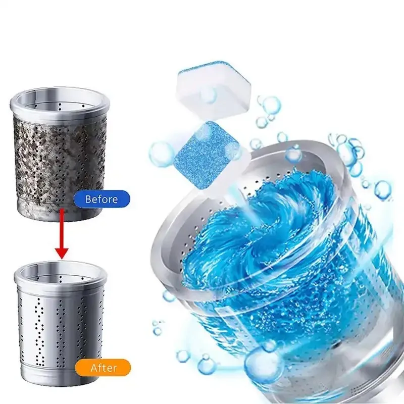 1PC Practical Washing Machine Cleaner Descaling Effervescent Tablets Effective Descaling Detergent Home Cleaning Supplies thumbnail 4