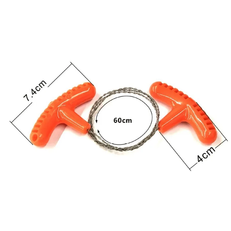 Manual Hand Steel Rope Chain Saw Portable Travel Emergency Survival Tools Steel Wire Kits Hiking Outdoor Camping Equipments Gear thumbnail 3