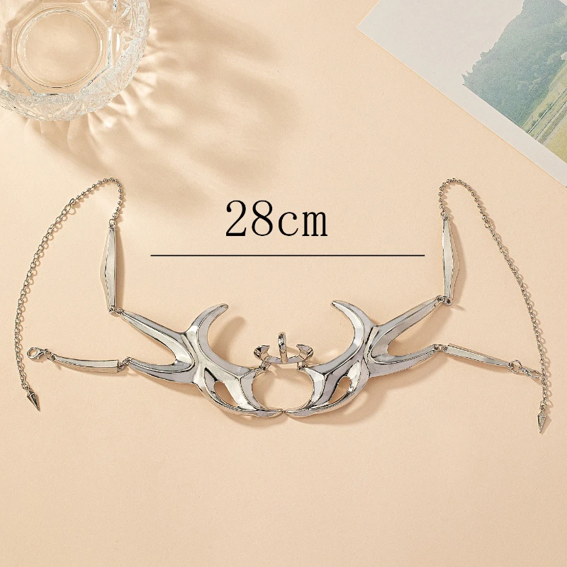 Fashion Gothic Mask  Cyber Punk Liquid Irregular Silver Color Hollow Women Men Party Individuation Individual Jewelry Accessory thumbnail 6