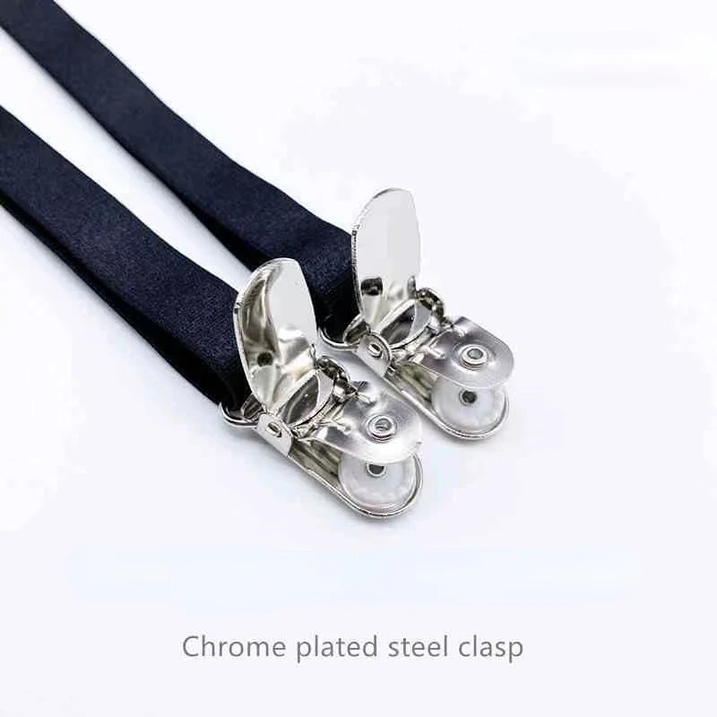 Black Simplicity Sexy Garter Belt for Women Thigh High Stockings Adjustable Elastic Leg Sock Suspenders Belt 4/6 Metal Clips thumbnail 5