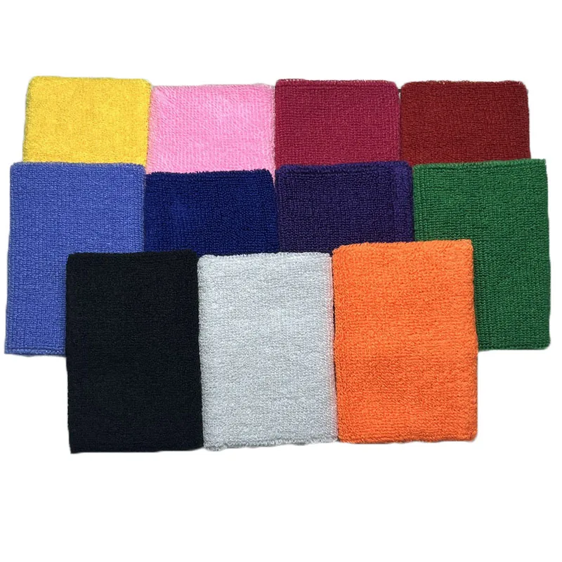 2 Pcs Towel Sports Wristbands Tennis Sweat Bands Wrist Guard For Basketball Volleyball padel Fitness Sweatbands Wrist Wrap Cuff thumbnail 4