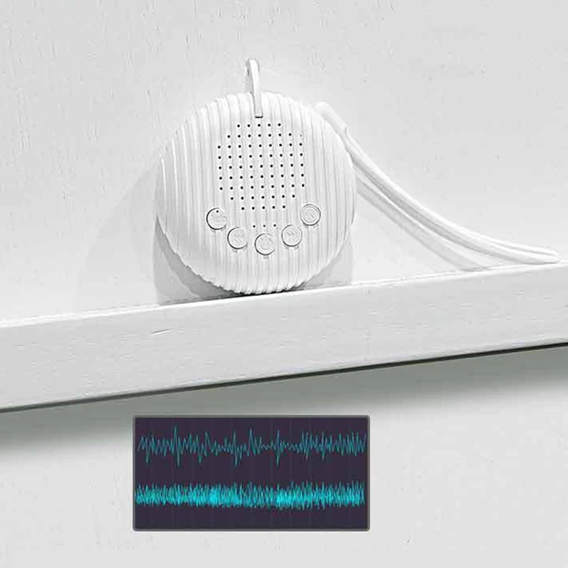 White Noise Sound Machine Portable Baby Sleep Machine 10 Soothing Sounds Volume Adjustable Built-in Rechargeable Battery USB thumbnail 3