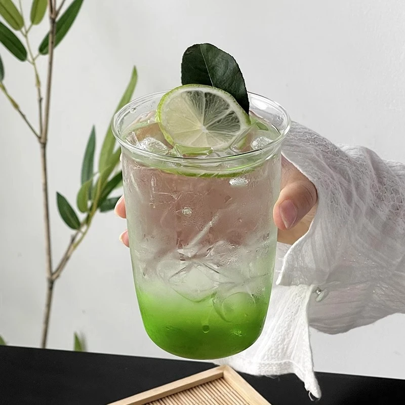 1/6pcs Japanese Glass Cup Milk Coffee Glass Mug Transparent Mug Beer Ins Water Drinking Cup Kitchen Accessory Water Glass Cups thumbnail 6