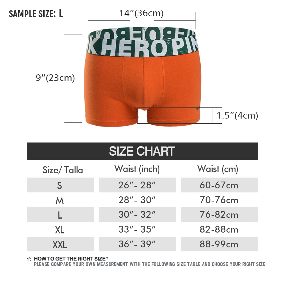 3 Pcs  PINKHERO  Underpants For Men,Including High Quality Comfy And Soft Cotton Underwear Boxer Briefs,Calzoncillos Hombre thumbnail 3
