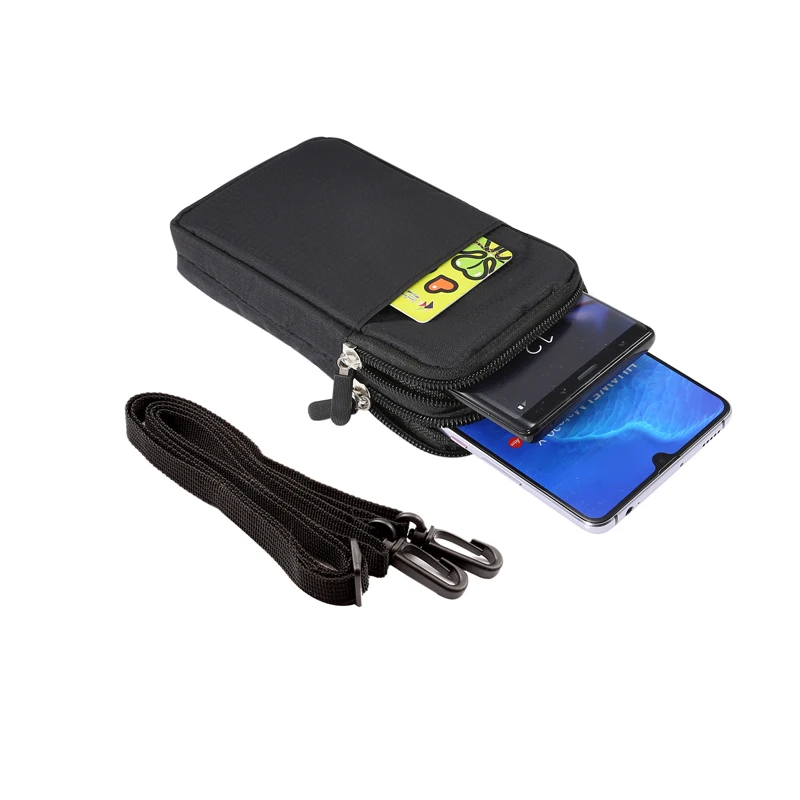 Universal Mobile Phones Pouch Wallet Case Belt Clip Waist Bag For Smartphone iPhone 14 13 12 Pro Max Samsung Huawei Xiaomi LG thumbnail 4