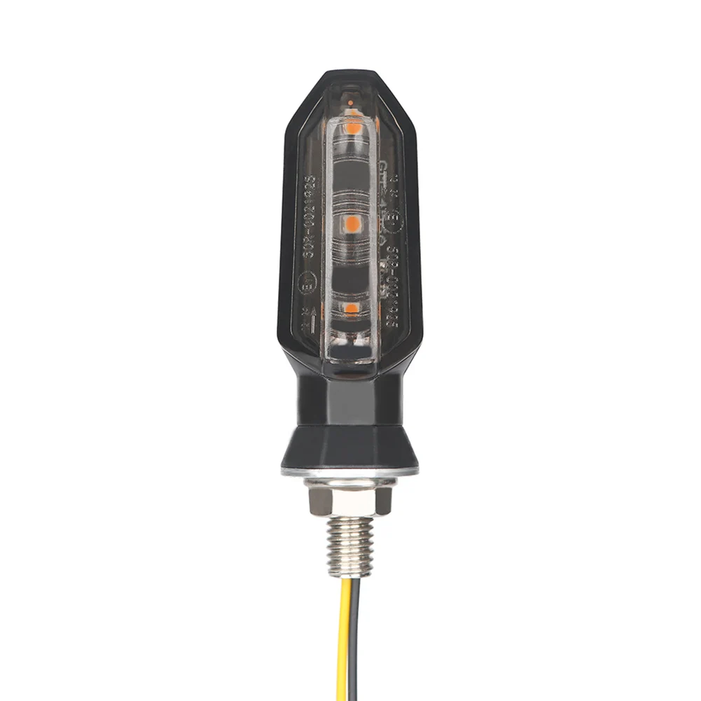 1 Pair Mini LED Motorcycle turn signal light Smoke Flasher motorcycle led Motorbike Lamp Amber Blinker LED Indicators Light 12V thumbnail 5