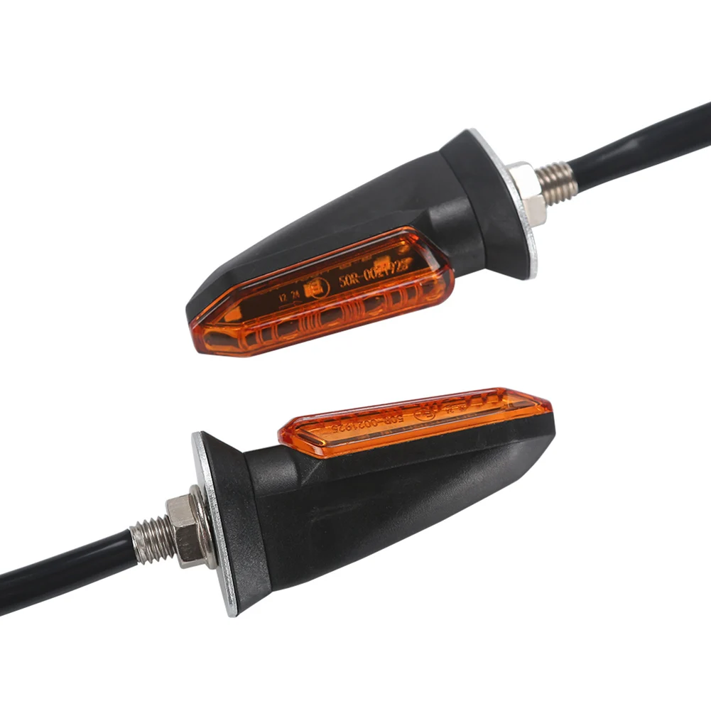1 Pair Mini LED Motorcycle turn signal light Smoke Flasher motorcycle led Motorbike Lamp Amber Blinker LED Indicators Light 12V thumbnail 4