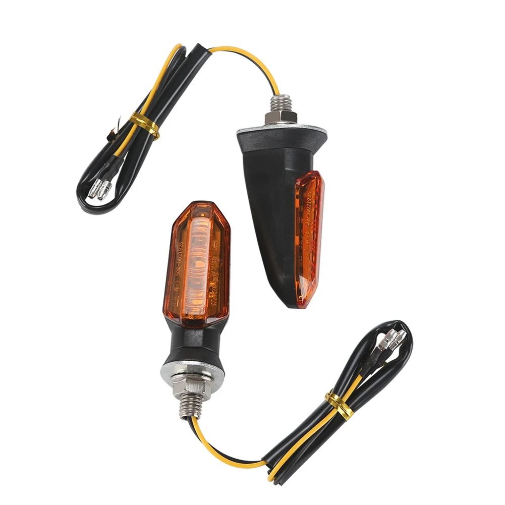 1 Pair Mini LED Motorcycle turn signal light Smoke Flasher motorcycle led Motorbike Lamp Amber Blinker LED Indicators Light 12V thumbnail 3