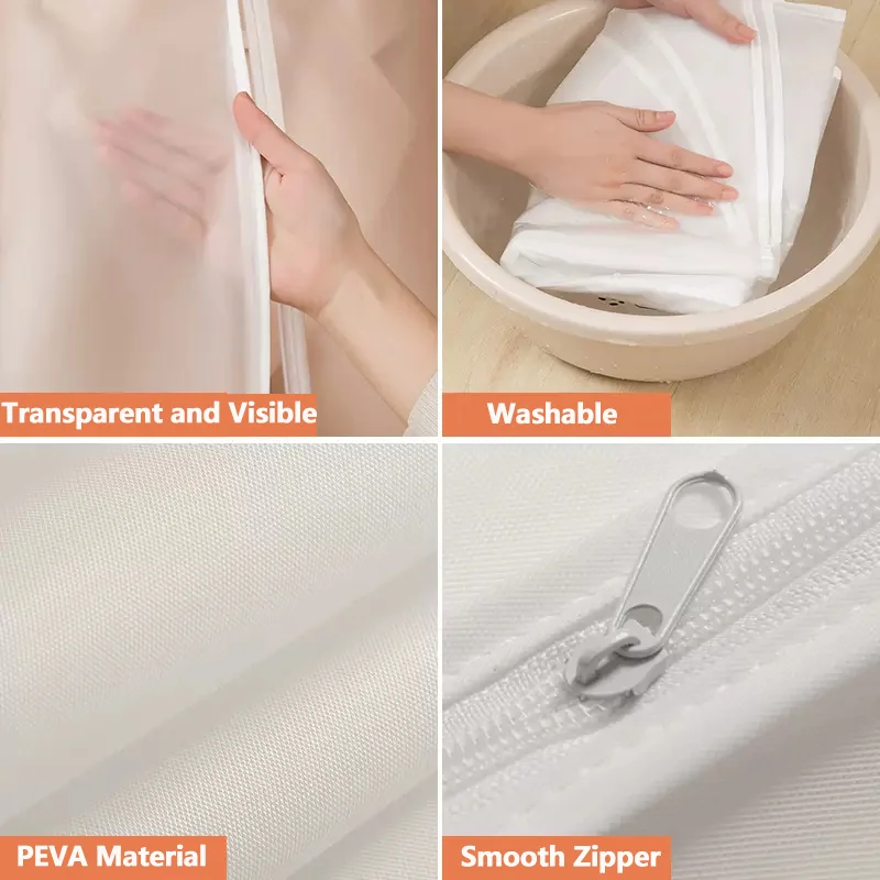 Dust proof Garment Protector Cover Bag Fully Enclosed Clothes Cover with Zipper Clothes Bags Hanging Durable Clothes Storage Bag thumbnail 4